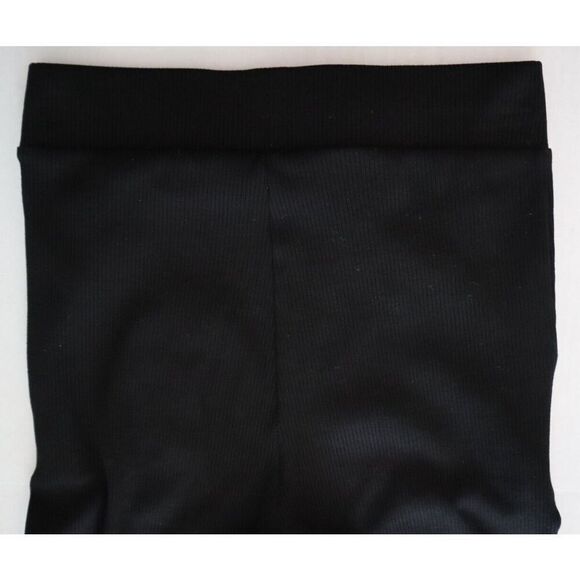 Naked Wardrobe P0083 Women's Sz S Black Snatched High Waist Ribbed Joggers - Picture 6 of 10
